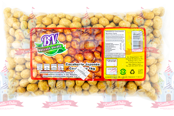 CACAHUATE JAPONES NATURAL 1 KG JUVENTUD