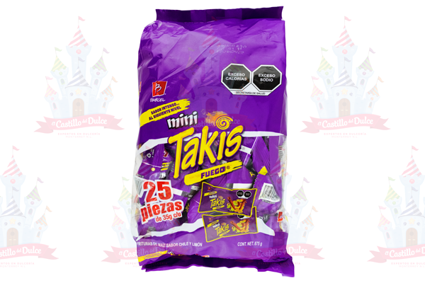 MINI TAKIS FUEGO 3/25/875 GRS BARCEL