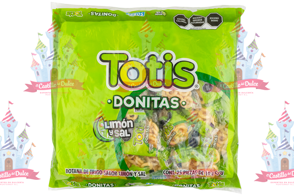 TOTIS DONITAS SAL Y LIMON 10/25 (10 GRS)