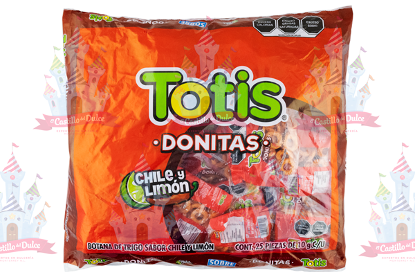 TOTIS DONITAS CHILE Y LIMON 10/25 (1O GRS)