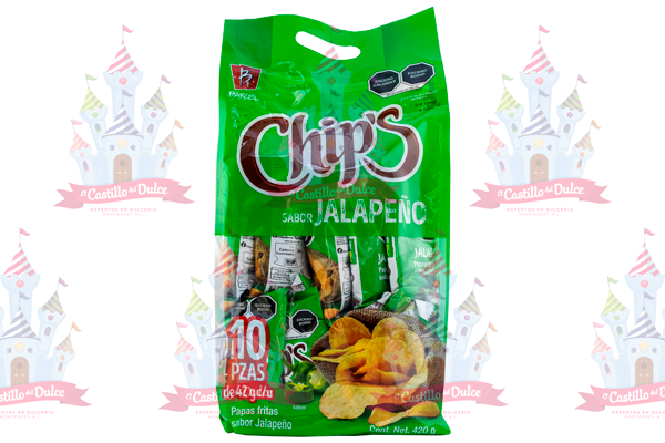 BOLSA CHIPS JALAPEÑO 4/10/420 GS BARCEL