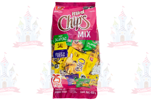 MINI CHIPS MIX 6/25 PZA BARCEL