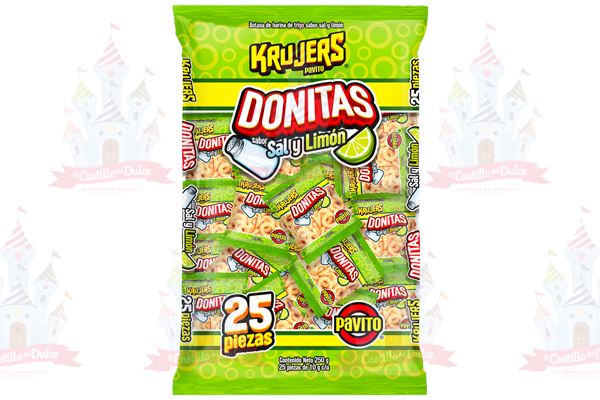 DONITAS LIMON Y SAL KRUJERS 10/25 PZA PAVITO