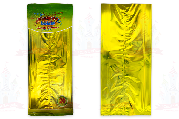 BOLSA BP DORADO METAL 50/20 FESTIBOLSA