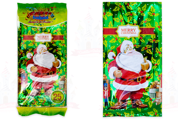 BOLSA NAVIDAD SANTA Y GIRNALDA 50/25 FESTIBOL