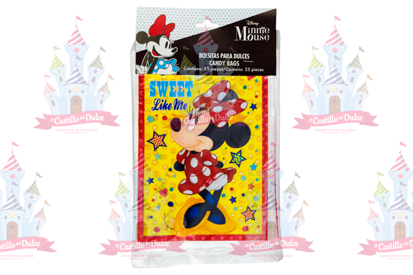 BOLSA MINNIE ROJA 6/25 PZA GRANMAR