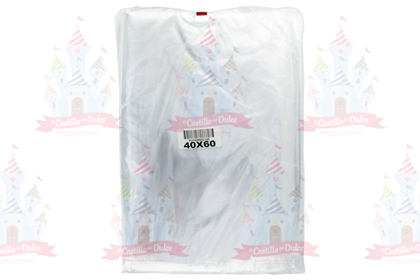 BOLSA TRANSPARENTE 40X60 25/1 KG.