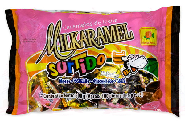 CARAMELO MILKARAMEL SURTIDO 24/100 LA ROSA