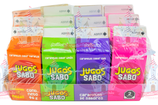 CARAMELO JUGOS SABORES 36/12 ANAHUAC