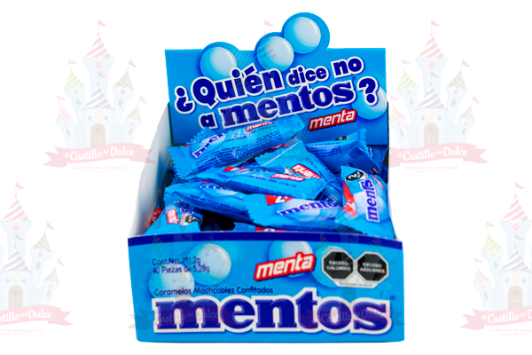 MENTOS BIPIEZA MENTA DISPLAY 10/40 PZAS