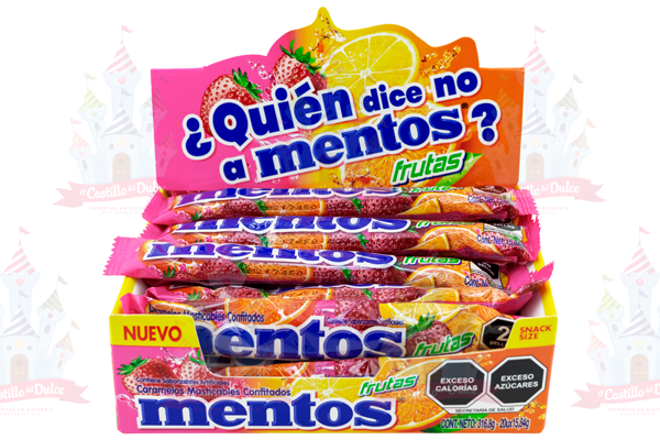 MENTOS FRUTAS FLOWP 20/20 PZA CHUPA CHUPS