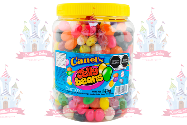 JELLY BEANS 8/1.5 KGS.VITR. CANELS