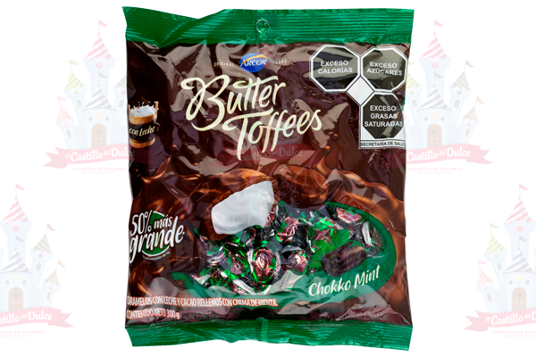 BUTTER TOFFEES CHOCO MENTA 16/50 PZAS ARCOR