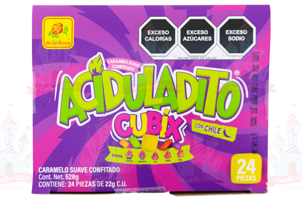 CARAMELO SUAVE ACIDULADITO CUBIX 16/24 PZ. LA ROSA