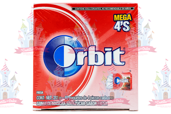 CHICLE 4P ORBIT FRESA 24/40 WRIGLEYS