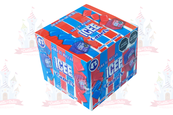 GOMA DE MASCAR 4P ICEE CER-MOR 32/40 PZS CANELS