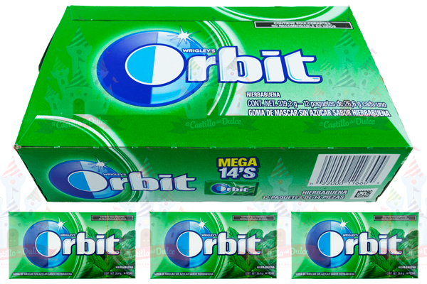 CHICLE ORBIT HIERBABUENA 12/12/14TABS