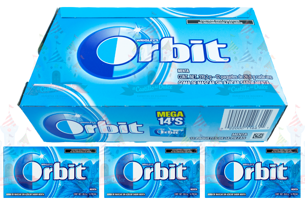 CHICLE ORBIT MENTA 12/12/14TABS