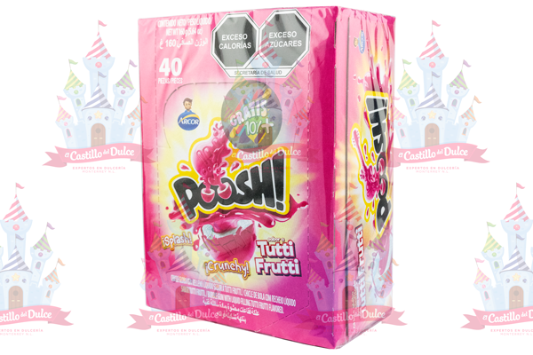 CHICLE POOSH TUTI FRUTI 18/40 ARCOR