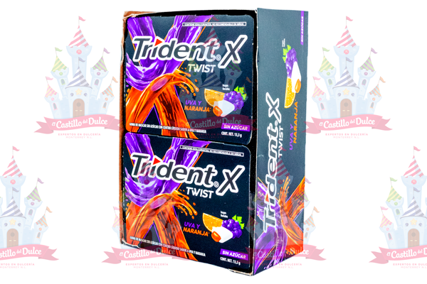 TRIDENT TWIST 7S UVA/NARANJA 24/10 PZA ADAMS