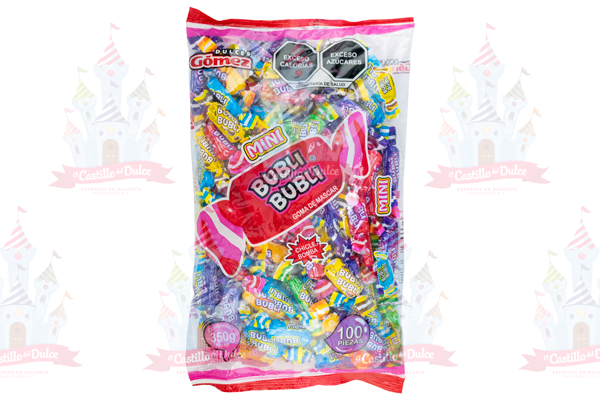 CHICLE MINI BUBLI BUBLI SURTIDO 28/100 GOMEZ