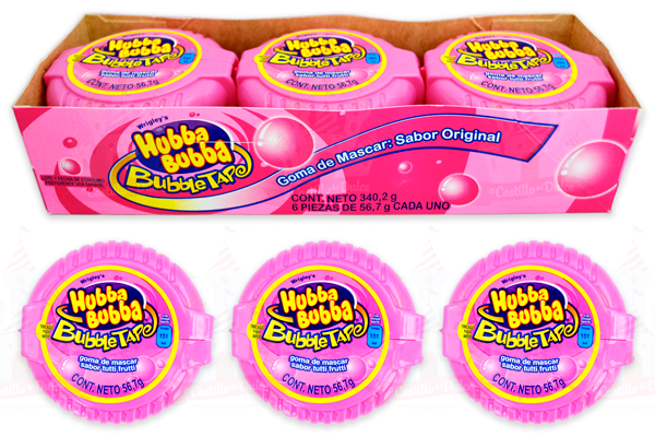 HUBBA BUBBA FRUTAS 24/6 PZAS WRIGLEY