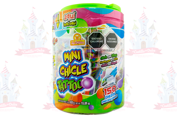 MINI CHICLE TATTO 24/150 DELICIAS