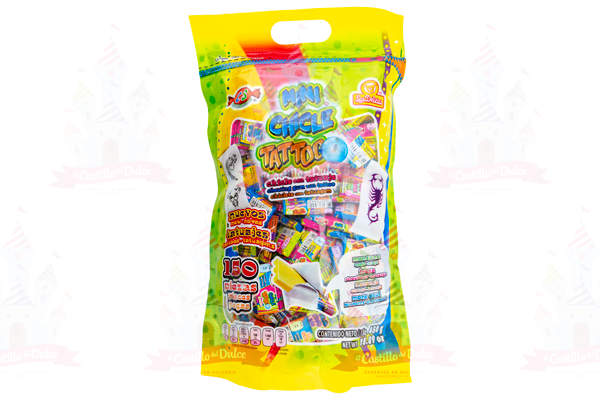 MINI CHICLE TATTOO BOLSA 24/150 DELICIAS