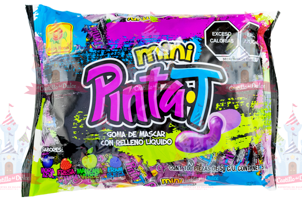 CHICLE MINI PINTA T 18/100 PZA DE LA ROSA