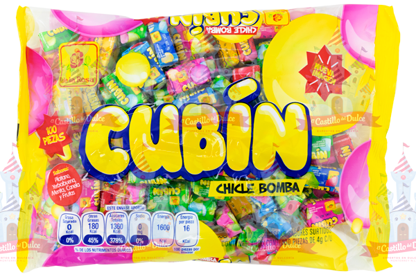 CHICLE CUBIN NVA IMAGEN 24/100/ 4GRS LA ROSA