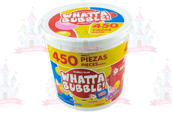 WHATTA BUBBLE CUBETA 6/450 PZAS CANELS