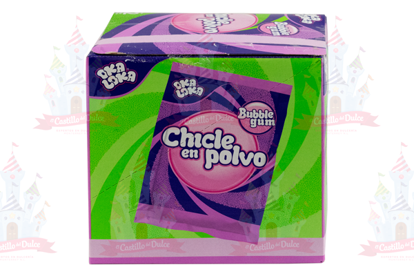 OKA LOKA CHICLE EN POLVO SANDIA Y MANZANA 18/12 PZA