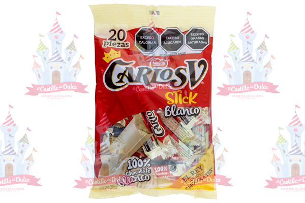 CARLOS V BLANCO STICK 20/20 PZA NESTLE