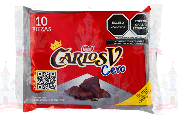 CARLOS V SIN AZUCAR 8/10 PZA NESTLE