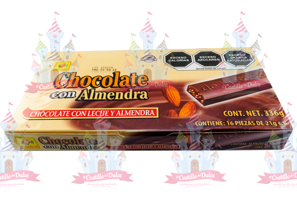 CHOCOLATE SUIZO C/ALMENDRA 20/16 LA ROSA