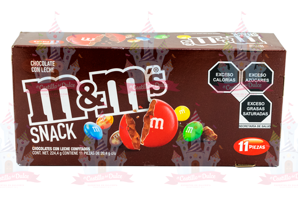 M&M SNACK CHOCOLATE 18/11/20.4 GRS