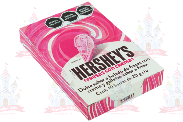 HERSHEY BARRA FRESAS CON CREMA 12/10/20 GRS