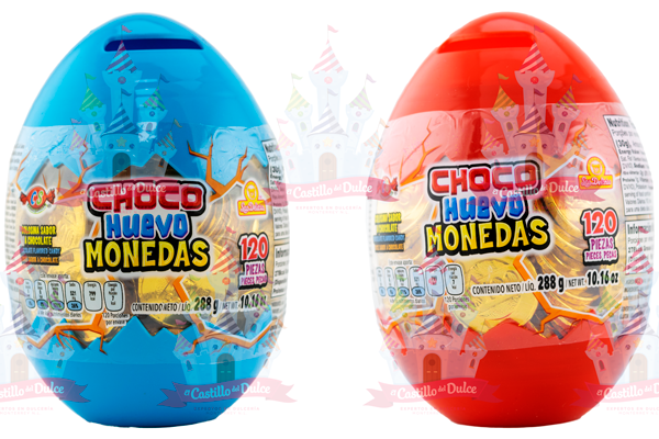 CHOCO HUEVO MONEDAS 12/120 PZA DELICIAS