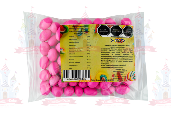 ALMENDRA CONFITADA ROSA 20/500 GRS DULCES CONFETI