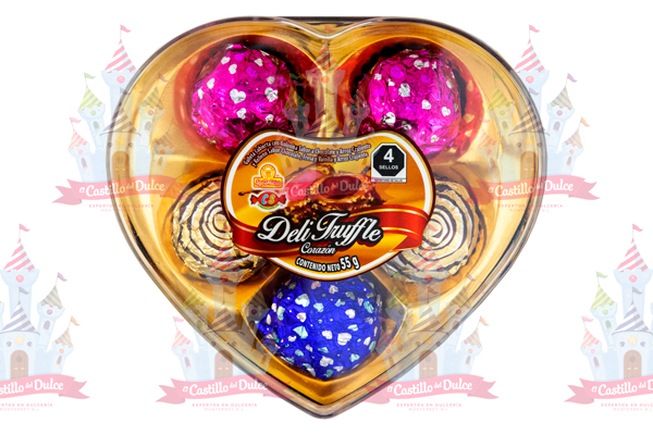 DELI TRUFE CORAZON 36/5 PZA DELICIAS