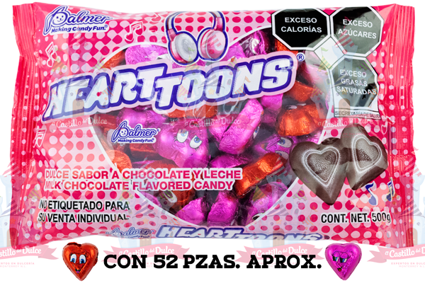 CORAZON HEART TOONS 28/500 GR PALMER 52 PZA APROX