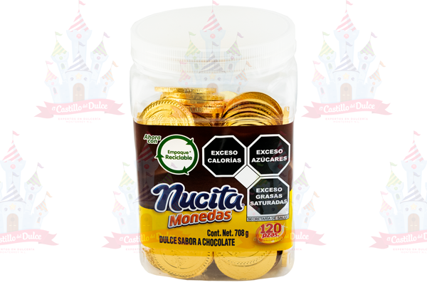 Chocolate Monedas Nucitas 120 pzas