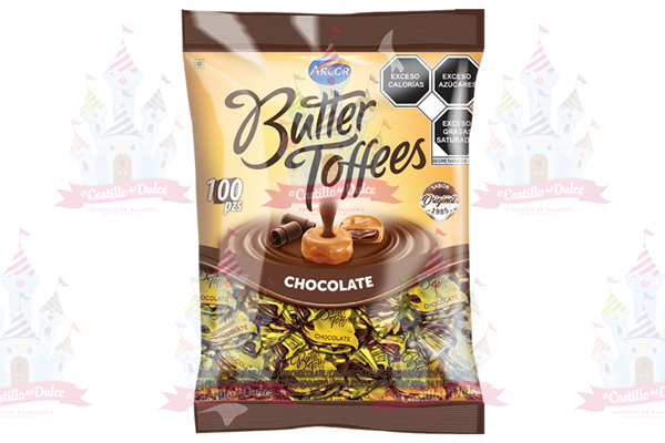 BUTTER TOFFE CHOCOLATE 12/100 PZAS