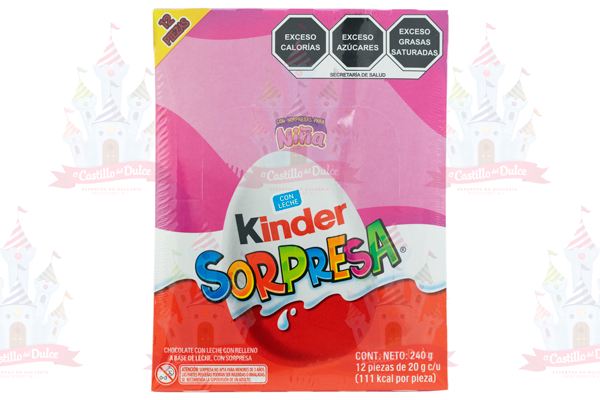 KINDER SORPRESA NINA 8/12 PZA