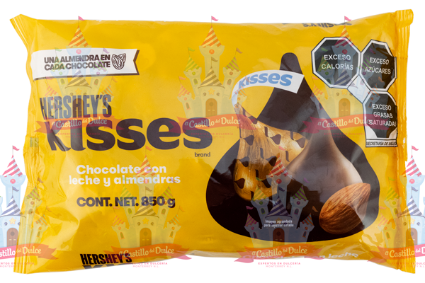 KISS ALMENDRAS 5/850 GR. 195 PZA APROX HERSHEY