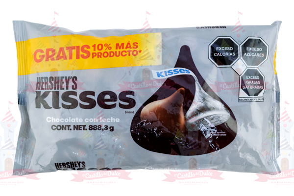 KISS PLATEADO 5/807.5 GR. 200 PZA APROX HERSHEY