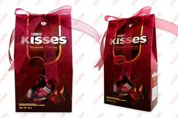 KISSES CEREZA BOLSA 6/120 GRS HERSHEY