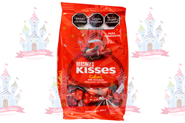 KISS FIESTA ROJO LECHE 6/190 GRS