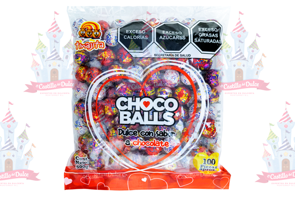 CHOCO BALLS SAN VALENTIN 32/500 GRS TINAJITA