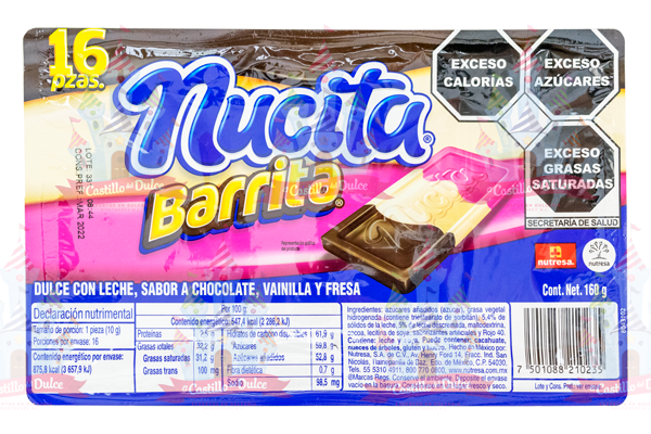 NUCITA BARRITA 24/16 NUTRESA